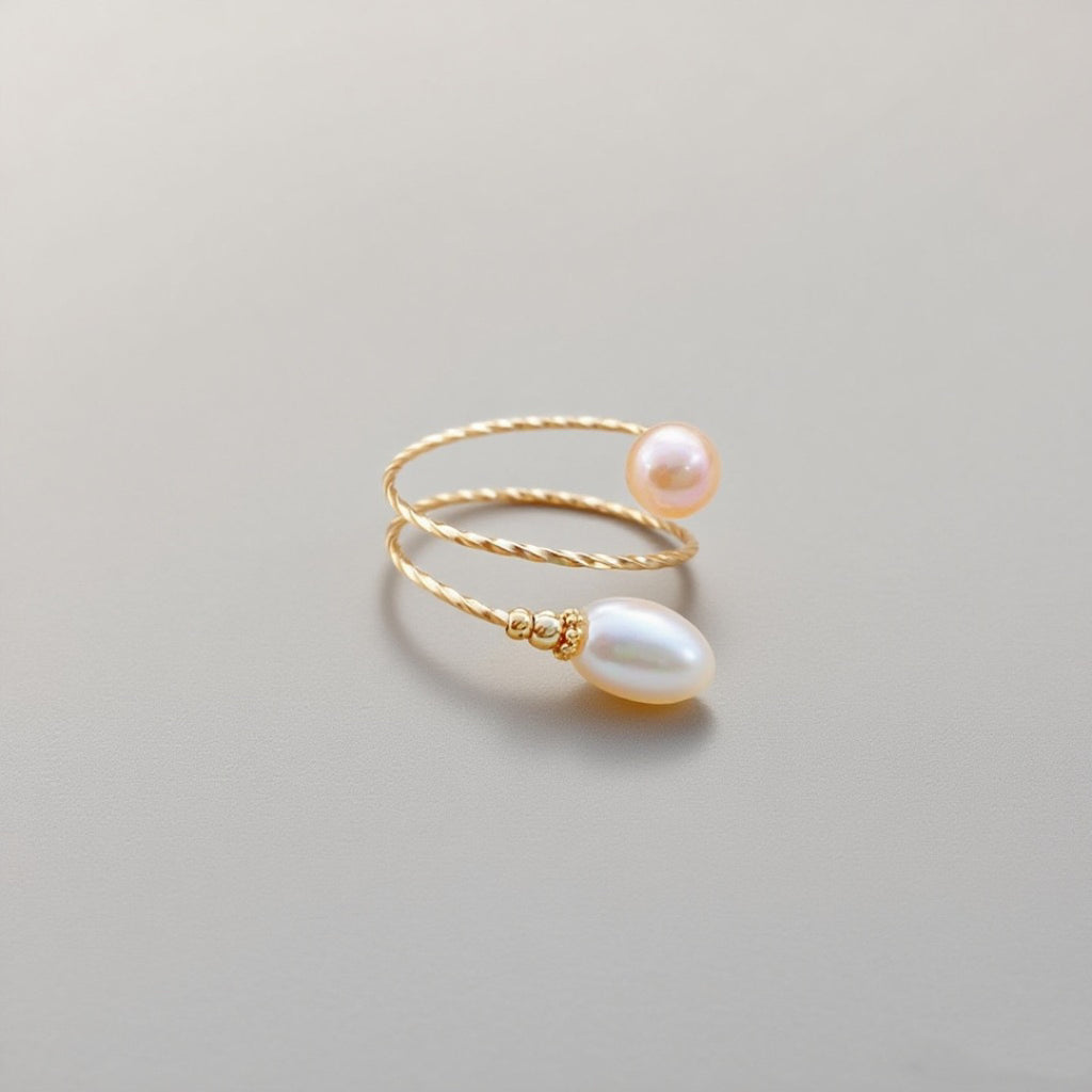 Encircling Starlight Pearl Ring